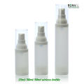 Empty 15ml 30ml 50ml Clear Frosted Pet Airless Bottle